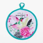 Набор кухонный «Love your live»: варежка-прихватка 20×28 см, прихватка 17×17 см, 35% х/л, 65% п/э - Фото 4