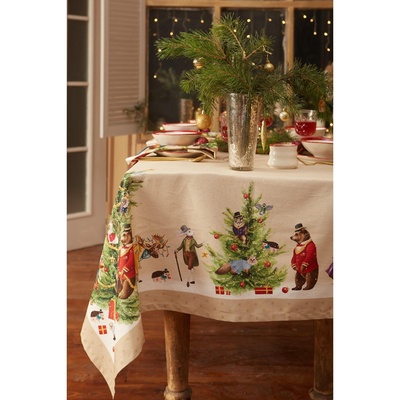 Скатерть новогодняя «Этель» Noble Christmas, 150×110±2 см с ГМВО, 100% хлопок, саржа 190 г/м²