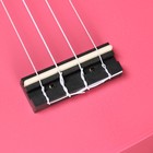 Укулеле сопрано Music Life UK-10, цвет розовый 54см - Фото 6