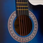Гитара акустическая Music Life QD-H38Q-J, синяя, 97 см с вырезом - Фото 3