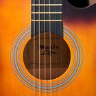 Гитара акустическая, цвет санберст, 97см, с вырезом - Фото 3
