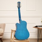 Гитара акустическая, цвет синий, 97см, с вырезом - Фото 2