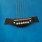 Гитара акустическая, цвет синий, 97см, с вырезом - Фото 5