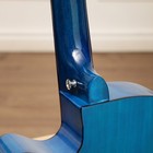 Гитара акустическая, цвет синий, 97см, с вырезом - Фото 6