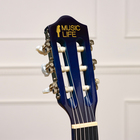Гитара классическая Music Life GQD-H38Y, синяя, 97 см - Фото 2