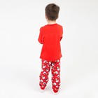 Пижама детская, цвет красный, рост 110 см 7357399