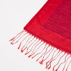 Палантин текстильный, цвет красный, размер 70х180 - Фото 2
