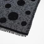 Палантин текстильный, цвет чёрно-серый, р-р 68х185 - Фото 2
