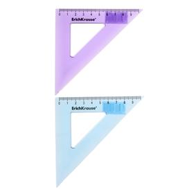 Треугольник пластиковый 9 см ErichKrause Standard, 45°, МИКС