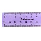 Набор геометрический ErichKrause Standard, пластиковый, малый (линейка, угольник, транспортир), сиреневый, в zip-пакете - фото 7431941