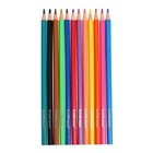Карандаши 12 цветов, ErichKrause, пластик, шестигранные, 2.6 мм грифель, картонная упаковка, европодвес - Фото 8