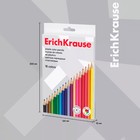 Карандаши 18 цветов ErichKrause, пластик, шестигранные, мягкий 2.6 мм грифель, картонная упаковка, легкая заточка, европодвес - Фото 4