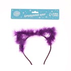 Ободок «Кошка» с диодами цвета МИКС - фото 24623534