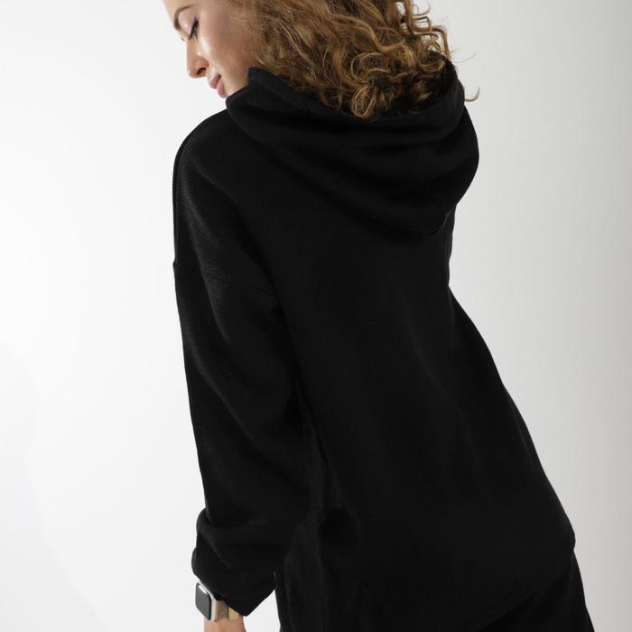 Костюм вязаный SL, с капюшоном, 46-48, чёрный 51096