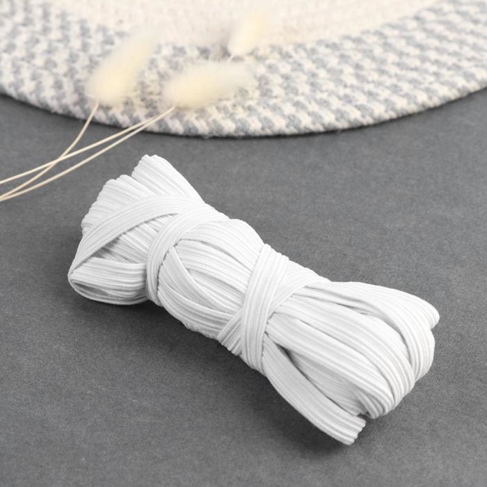 Резинка бельевая, 10 мм, 10±1 м, белая