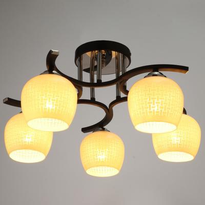 Люстра "Созвездие" 5х60Вт Е27 черный 52х52х27см