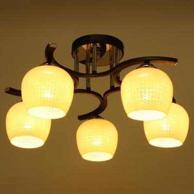 Люстра "Созвездие" 5х60Вт Е27 черный 52х52х27см