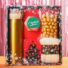 Набор «Веселья в новом году»: чай со вкусом лесных ягод 50 г., крем-мед хлопковый 120 г., носки р-р: 36–39, термос 500 мл. - фото 806011442