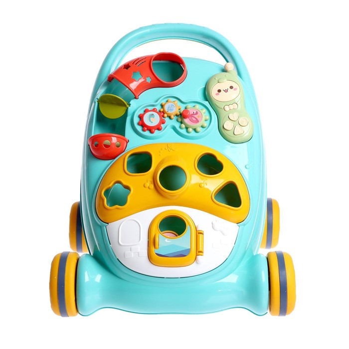 Каталка-ходунок «Первая прогулка», звуковые эффекты, цвет бирюзовый 51102