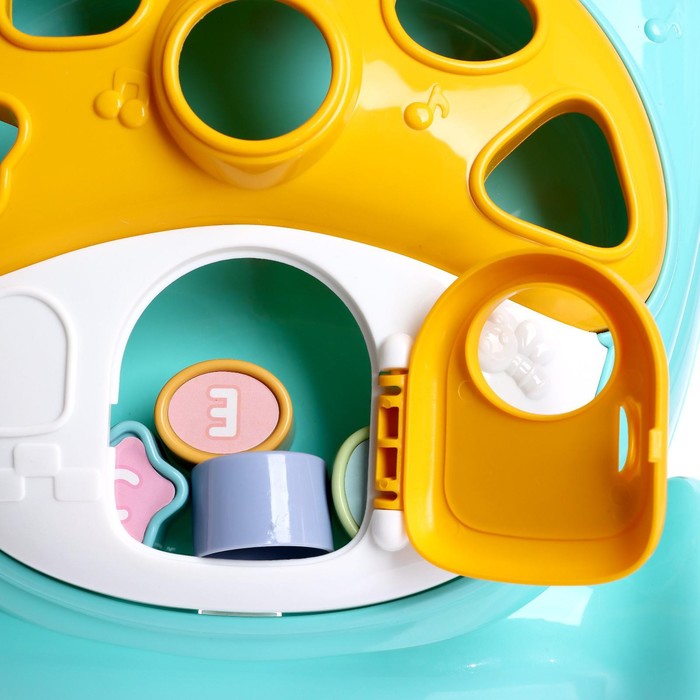 Каталка-ходунок «Первая прогулка», звуковые эффекты, цвет бирюзовый 51102