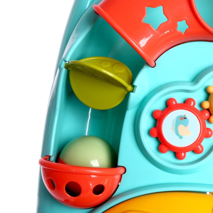 Каталка-ходунок «Первая прогулка», звуковые эффекты, цвет бирюзовый 51102