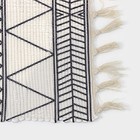 Коврик Доляна «Индиго», 47×80 см, цвет чёрно-белый - Фото 2