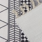 Коврик Доляна «Индиго», 47×80 см, цвет чёрно-белый - Фото 4