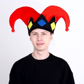 

Карнавальная шляпа «Шут», цвета МИКС