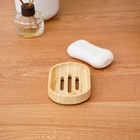 Мыльница, 1.7×10×7 см, бамбук 6943819