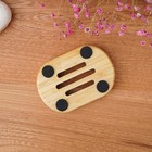 Мыльница, 1.7×10×7 см, бамбук 6943819