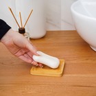 Мыльница бамбуковая, 0.9×9.5×9.5 см - Фото 3