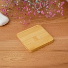 Мыльница бамбуковая, 0.9×9.5×9.5 см - Фото 5