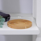 Мыльница бамбуковая, 0.9×9.5×9.5 см - Фото 2