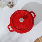 Кастрюля чугунная Volcano, 26×20×12,5 см, для подачи, цвет красный 6989650