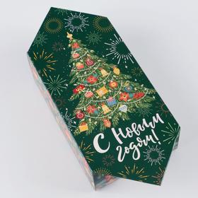 Сборная коробка‒конфета «Новогодняя ёлка», 9,3 х 14,6 х 5,3 см, Новый год