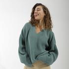 Пуловер женский SL, 42-44, зелёный - фото 9394740