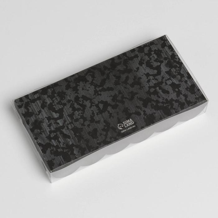 Коробка кондитерская с PVC-крышкой, упаковка, «23 февраля», 10.5 х 21 х 3 см - фото 1905849953