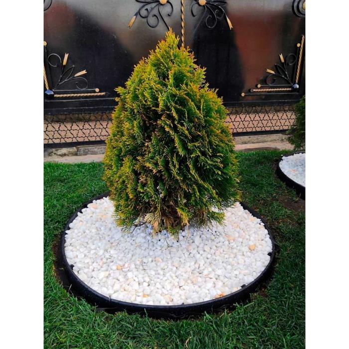Садовый пластиковый бордюр, 38 мм, коричневый, 10 м + 30 кольев, «Манго» - фото 1889651797