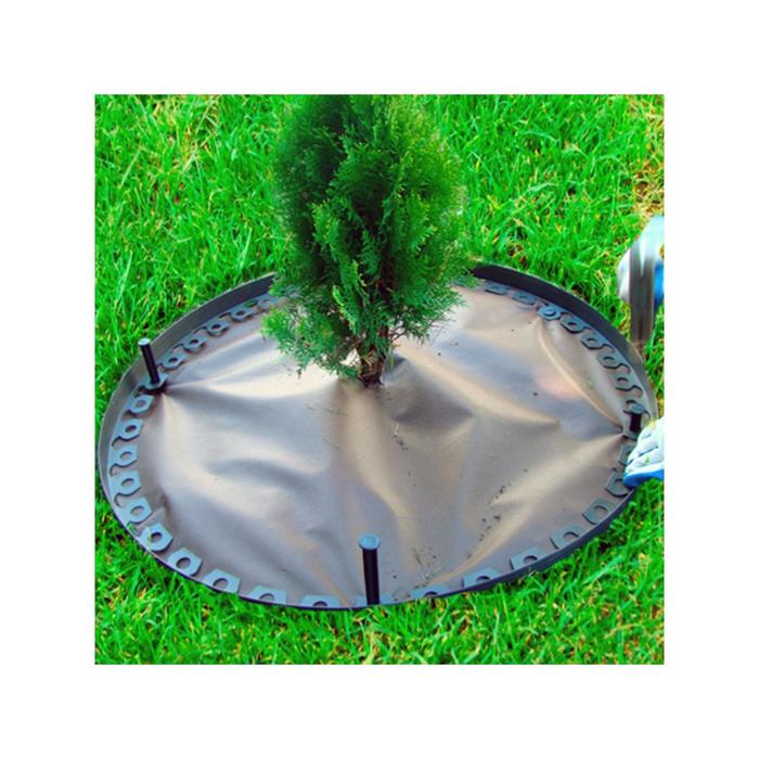 Садовый пластиковый бордюр, 55 мм, коричневый, 10 м + 30 кольев, «Манго» - фото 1919154321