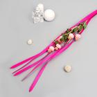 Декор ветка "Мак в ленте" 150 см, микс - фото 57950093