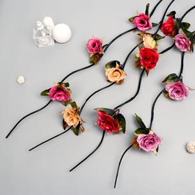 Декор тинги "Роза Индиголетта" 150 см, микс