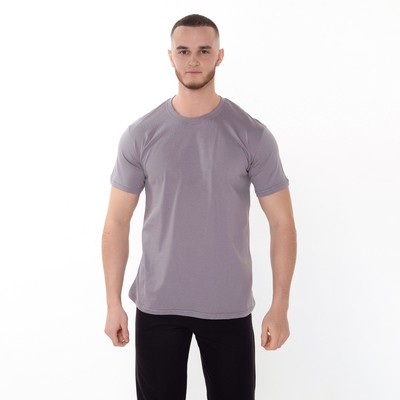 Футболка мужская, цвет серый, размер 54