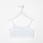 Топ для девочки А.BVT-9001, цвет белый, рост 146-158 см - фото 804603820