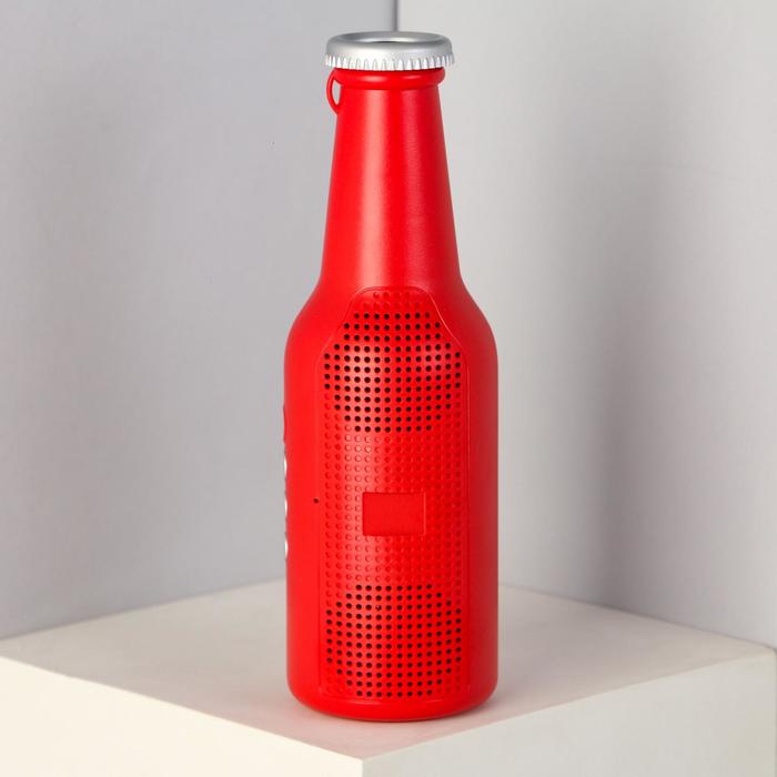 Портативная колонка "Бутылка", красная, модель ES-01, 22,1 х 7 см - фото 1911614840