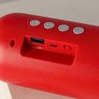 Портативная колонка "Бутылка", красная, модель ES-01, 22,1 х 7 см - фото 51320703