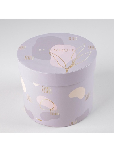 Коробка подарочная круглая, упаковка, «Нежный», 14 х 16 см