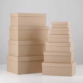 Набор подарочных коробок 10 в 1 «Крафт», 12 × 7 × 4 - 32.5 × 20 × 12.5 см