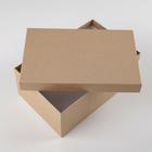 Набор подарочных коробок 10 в 1 «Крафт», 12 × 7 × 4 - 32.5 × 20 × 12.5 см - фото 805294821