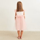 Платье нарядное детское, розовое, рост 134 см - фото 34993987