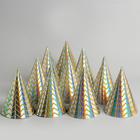 Колпак голографический «Радужный» (комплект 10 шт) - фото 35185064